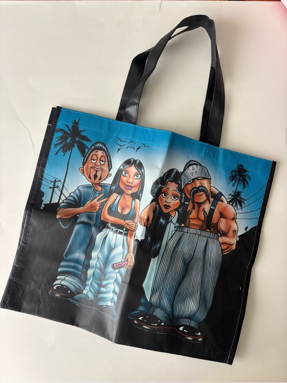 HOMIES Graphic Reusable Tote Bag - Teal & Black